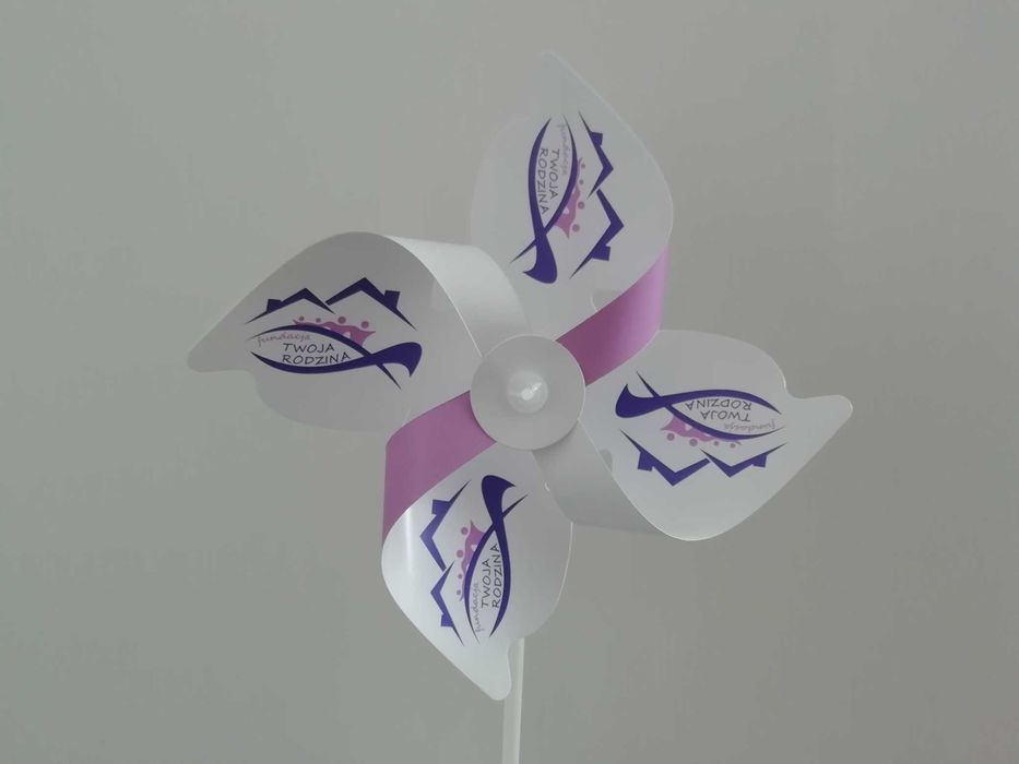 100 szt Wiatraczki reklamowe nadruk z projektem faktura VAT