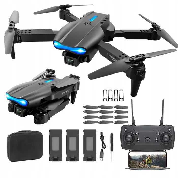 DRON PRO FULL HD WIFI Zasięg 45min Prezent Bardzo Mocny Bez Zezwolenia ...