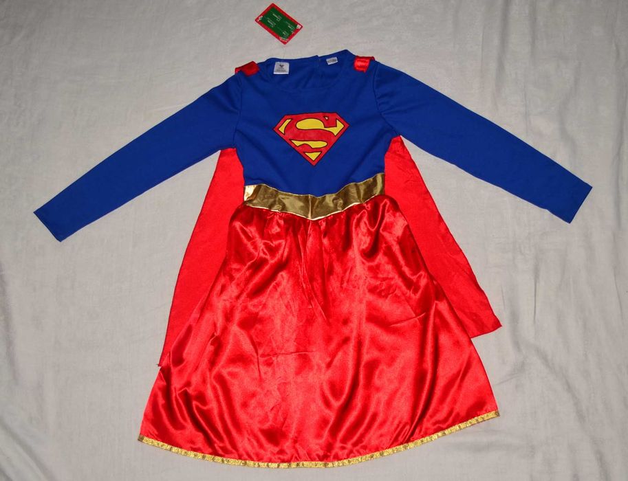 Нове плаття з плащом SuperGirl СуперДевушка костюм карнавальный образ