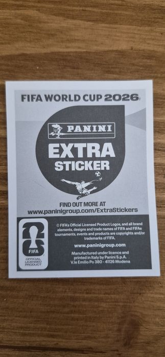 Cromo extra sticker  prata  Cristiano Ronaldo mundial 2026