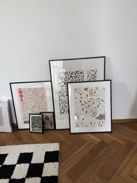 Japońskie plakaty różne yayoi kusama