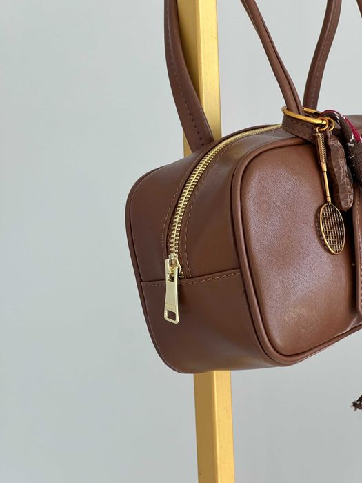 Сумка Miu Miu багет з брелком  на плечо Миу Миу  клатч
