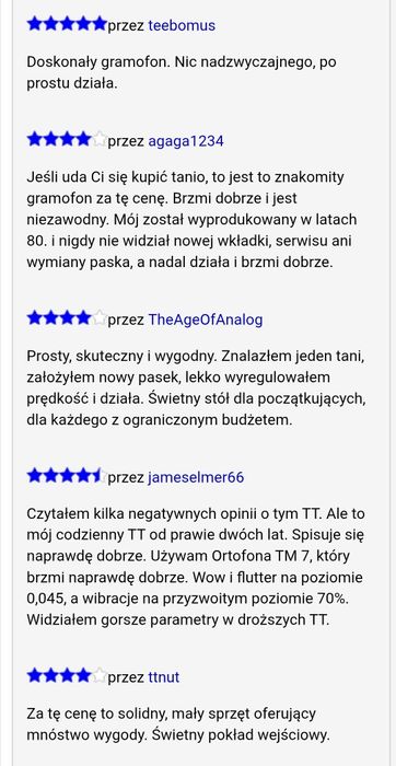 Gramofon Technics SL B210 półautomat nowa wkladka i igła