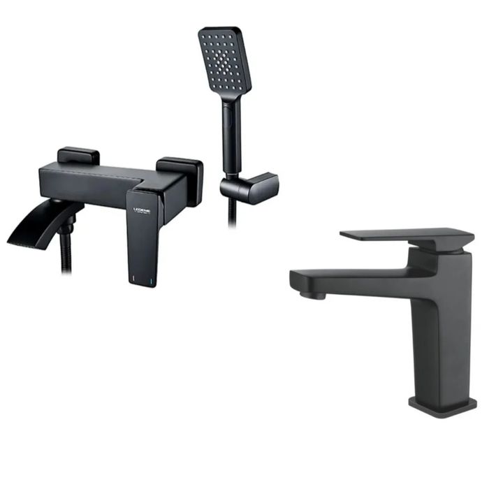 Набор смесителей LEDEME (латунь черный)