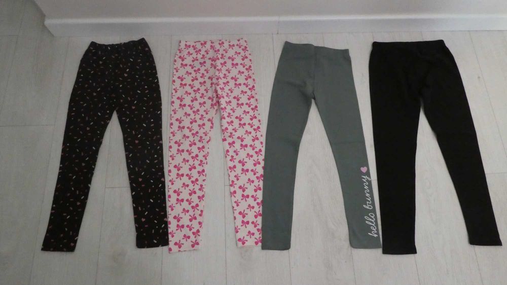 Ubranka dziewczęce rozmiar 134: legginsy