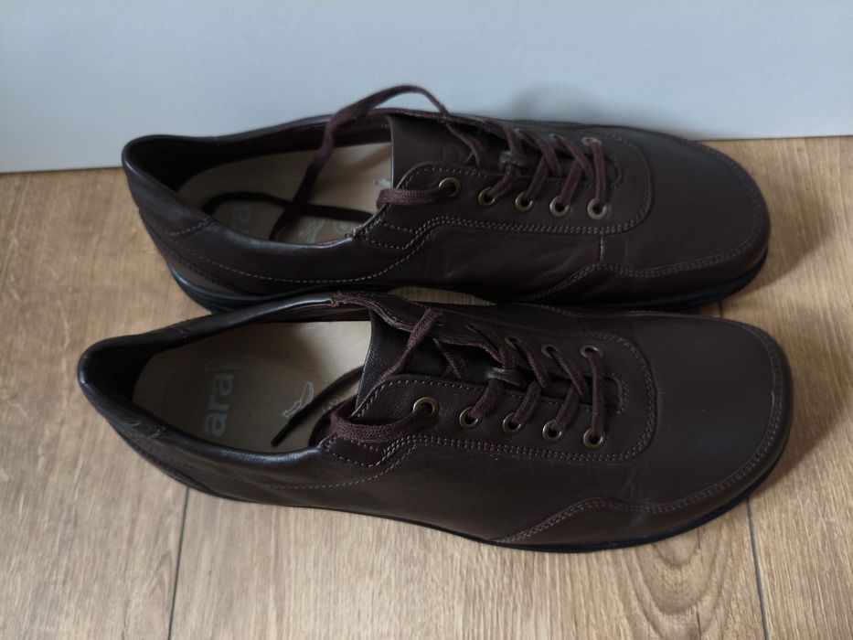 Buty Dansko Ara Extra Weit półbuty skórzane męskie brązowe 45 29cm