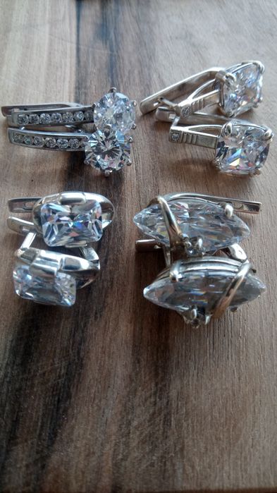 Срібні сережки, колечка, пусети 925 проба