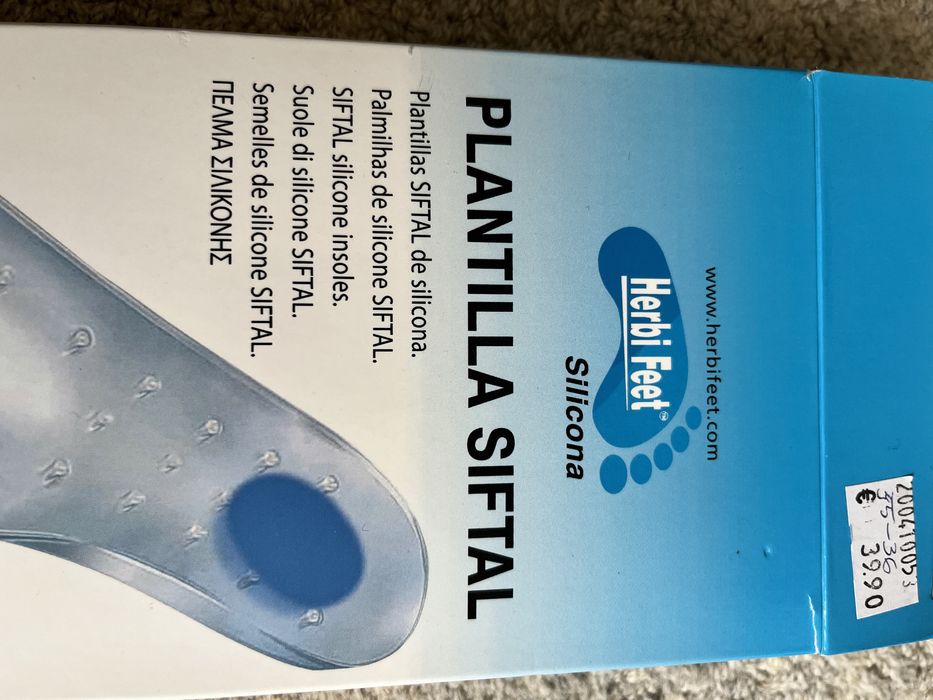 Palmilhas silicone