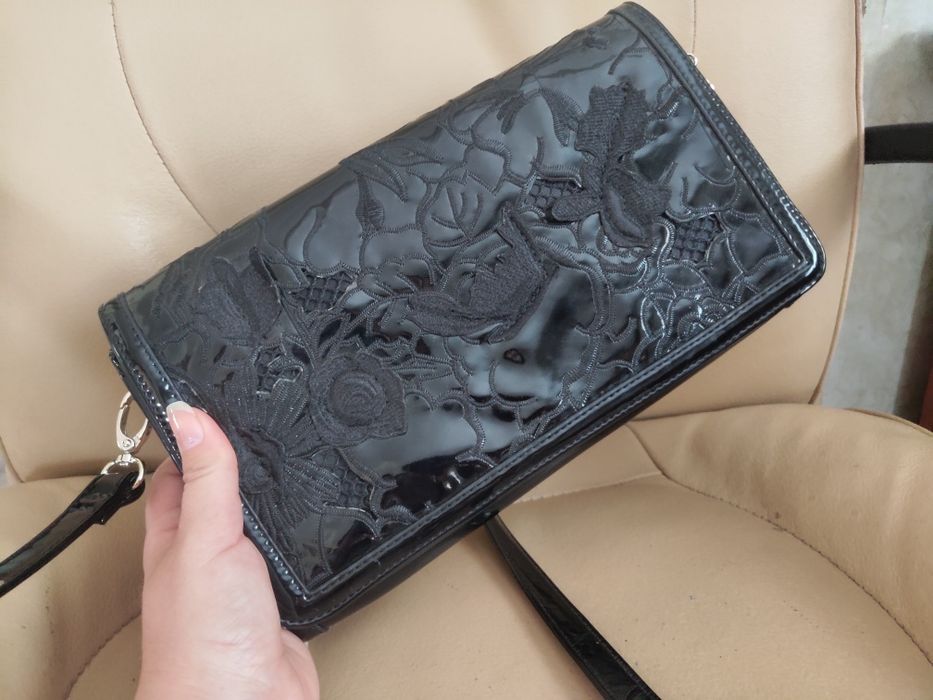 Сумка с вышивкой, сумка вечерняя