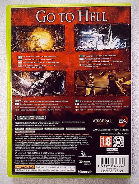 Dante's Inferno Xbox 360 One