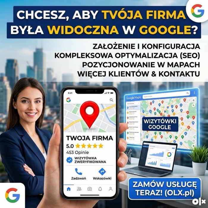 Wizytówka Google | Widoczność w sieci - Dojazd do Klienta | Ostrowiec | Starachowice | Radom | Kielce