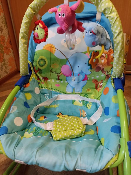 Шезлонг-качалка от 0-3 года. Кроватка- креселко