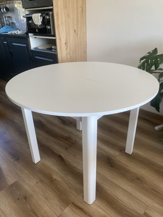 Biały stół rozkladany Black Red White jadania/salon/kuchnia