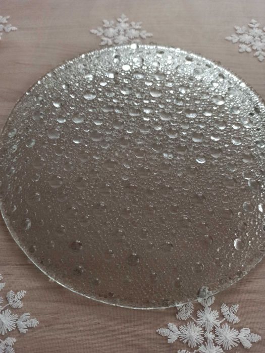 Talerz patera Asteroid Ząbkowice szkło