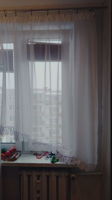 Piękna firana gotowa woal z gipiurą