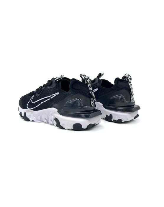 Чоловічі кросівки Nike React Vision "Black/White D551" Розміри 40-45