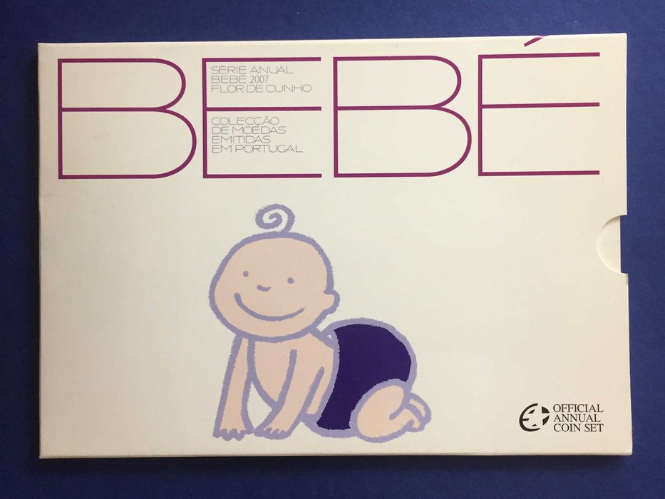 moedas BEBÉ 2007 série anual BNC - R A R A