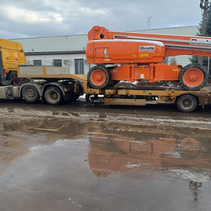 Relokację maszyn przemysłowych hds 40 t dłużyca platforma transport