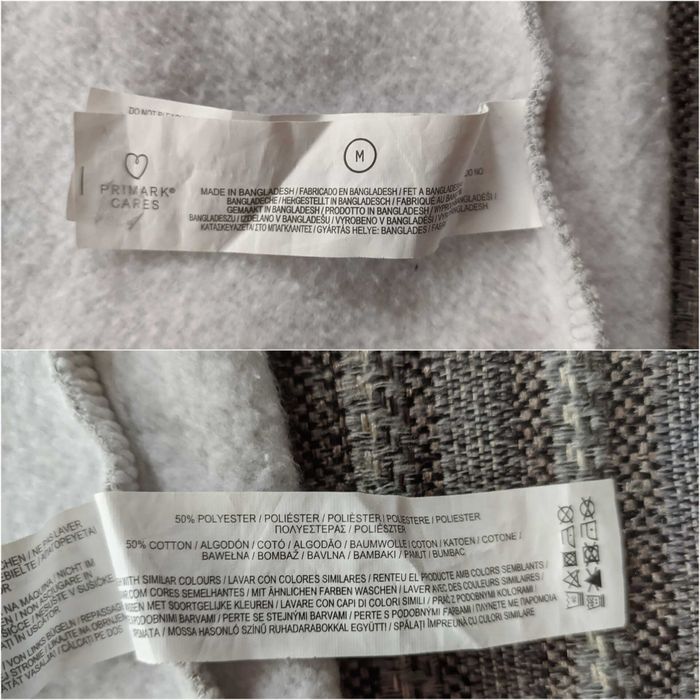 Сірий світшот М толстовка кофта худі primark