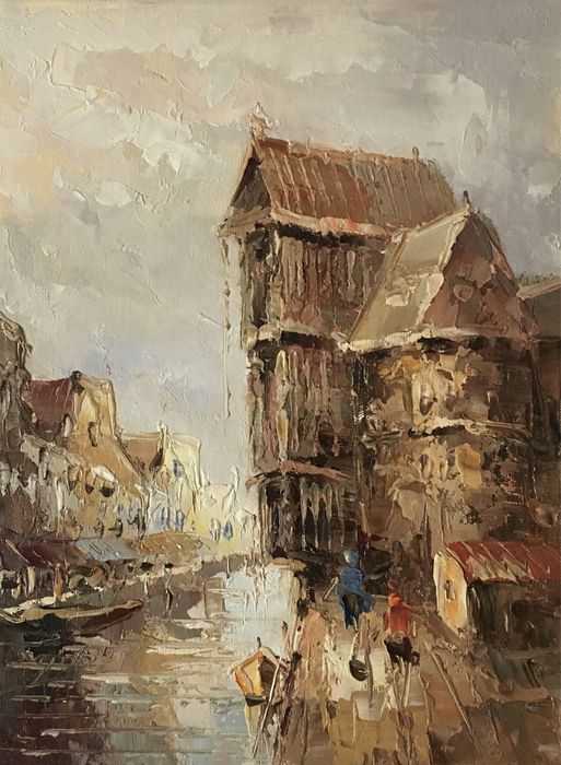Obraz olejny-Żuraw Gdański