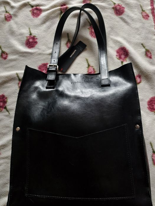 Nowa torebka skórzana Wojas - bardzo pojemna, więcej niż A4