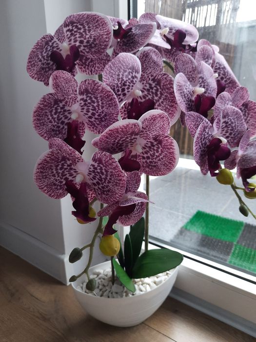 Storczyk sztuczny silikonowy jak żywy