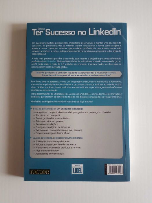 Livro "Como Ter Sucesso no LinkedIn", de Rui Pedro Caramez