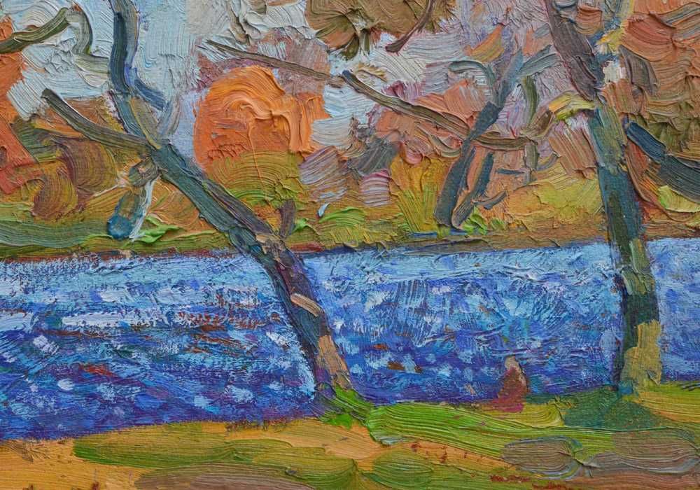 Севастьянов Виктор (1923-1993). Отдых у реки. х/м. 47*60 см - Жанровая