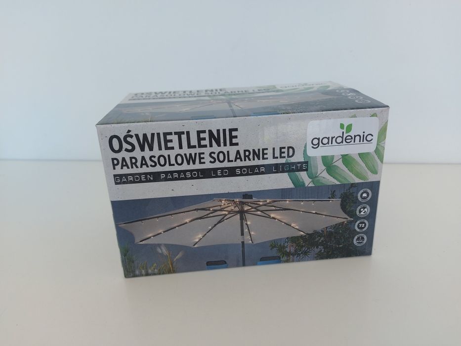 Oświetlenie parasolowe solarne Led 2,9 m