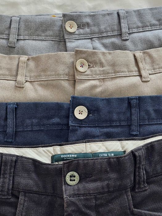 3x calças Zara Man, 1x calças Dockers pretas