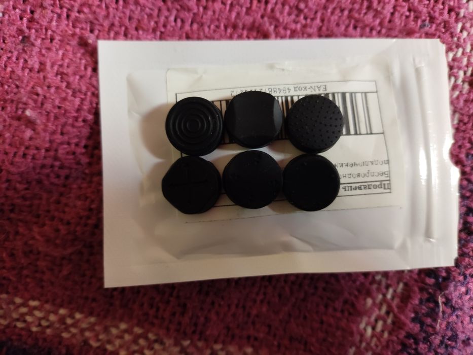 Силіконові накладки на аналогові стіки PS Vita Black 6 шт