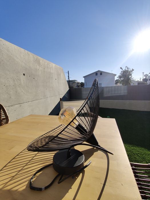 Candeeiro de teto suspenso KASTELLI METAL PRETO (lâmpada incluída)