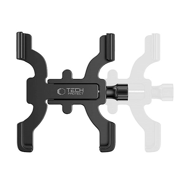 Uchwyt Tech-Protect V3 rowerowy na telefon na kierownicę - czarny