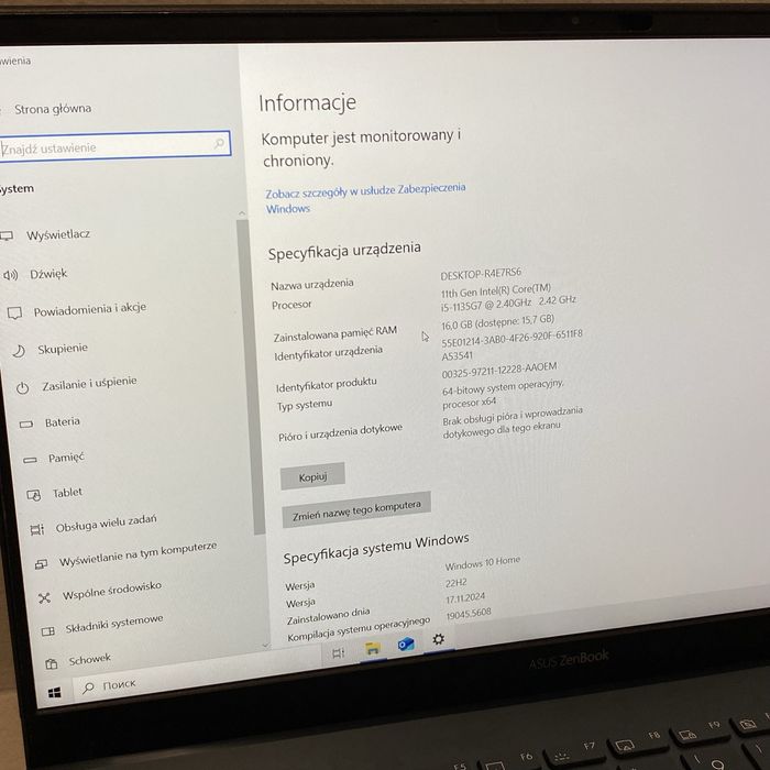 ASUS ZenBook 14 UX425EA/i5-1135G7/16GB/512GB/Win10