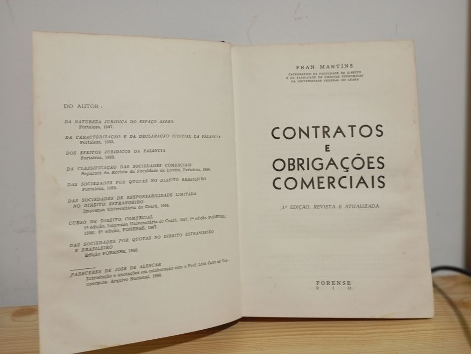 Contratos e obrigações comerciais-Fran Martins