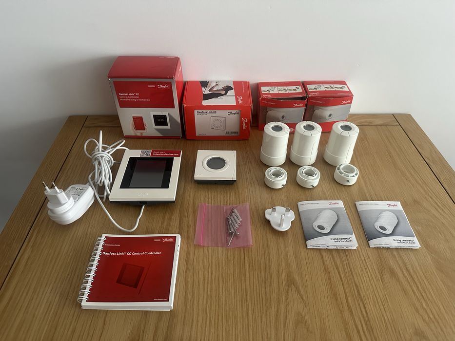 Danfoss Link CC + 3× Living Connect + czujnik RS – sterowanie ogrzewaniem