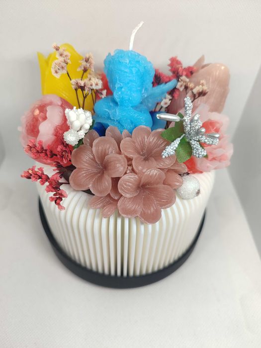 Vela decorativo Anjo das Flores