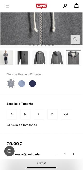 Casaco tipo Hoodie Levi’s