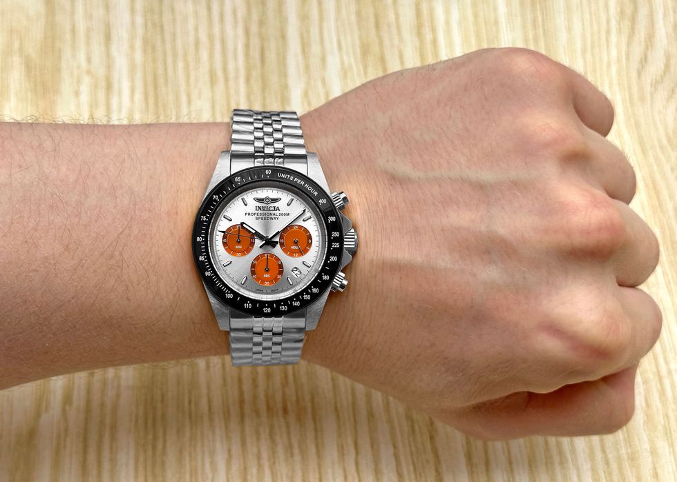 Годинник чоловічий Invicta 31003 Speedway 40 мм. Chronograph Silver Orange 200 MT.
