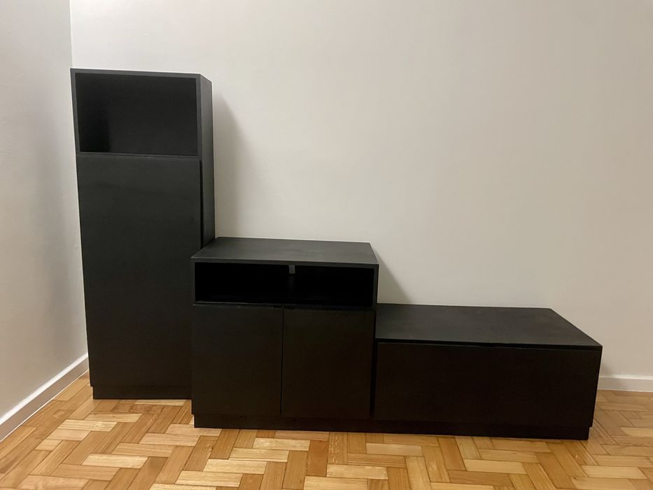 Móvel sala TV preto