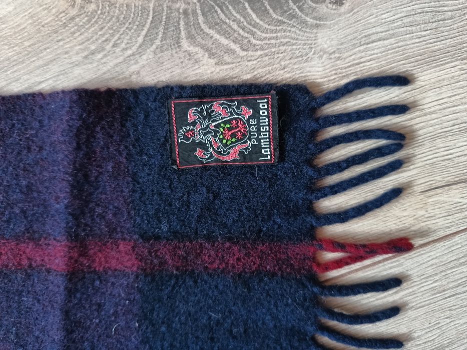 Wełniany szal w szkocką kratę Pure Lambswool