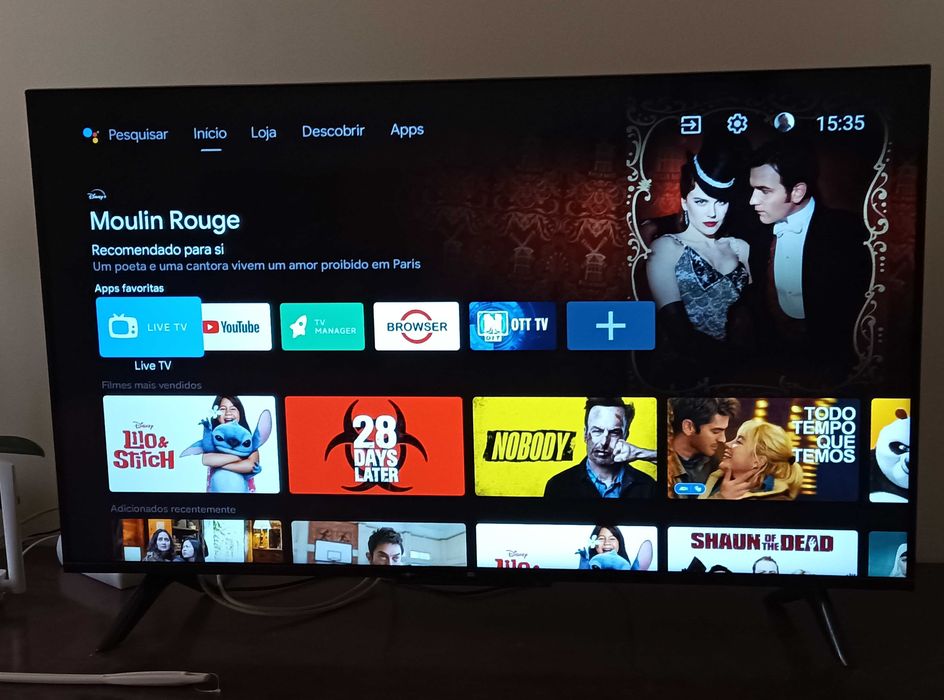 Smart TV 4K Xiaomi Mi TV P1 43" UHD LED google android como nova64740226244865120