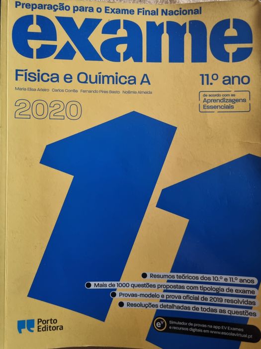 Livro preparação para exame Fisica e Química A