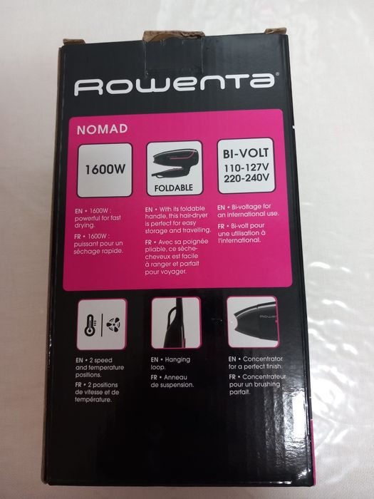 Secador novo da Rowenta