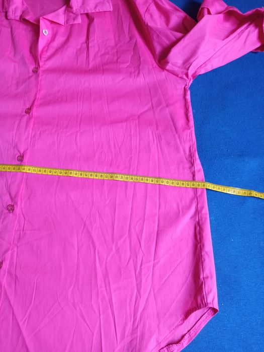 Koszula różowa oversize włoska bawełna