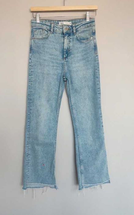 Jeansowe dzwony Zara High Waist