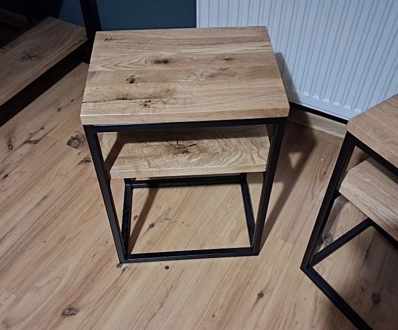 Stoliki szafki nocne lity dąb loft