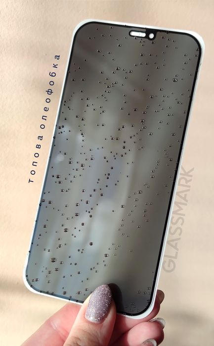 Защитное стекло приватное Anti-SPY антишпион, скло iPhone 15 Pro  15  16