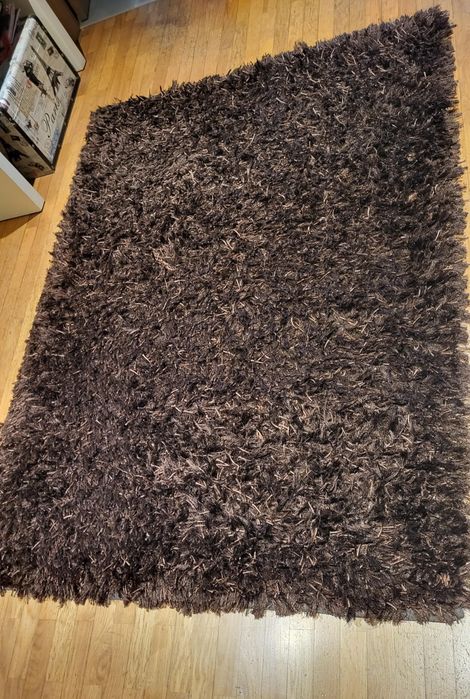 Tapete 2m x 1,4m castanho chocolate