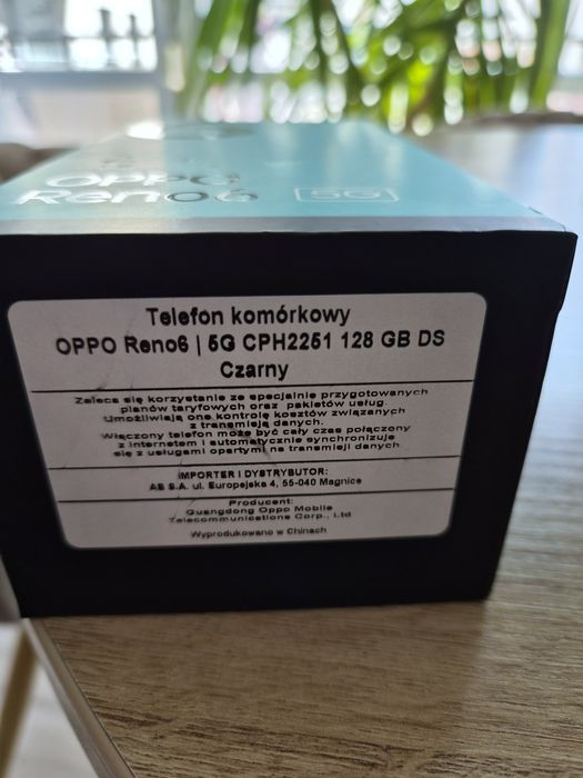 Smartfon OPPO Reno 6 8/128GB 5G 6.43" 90Hz.